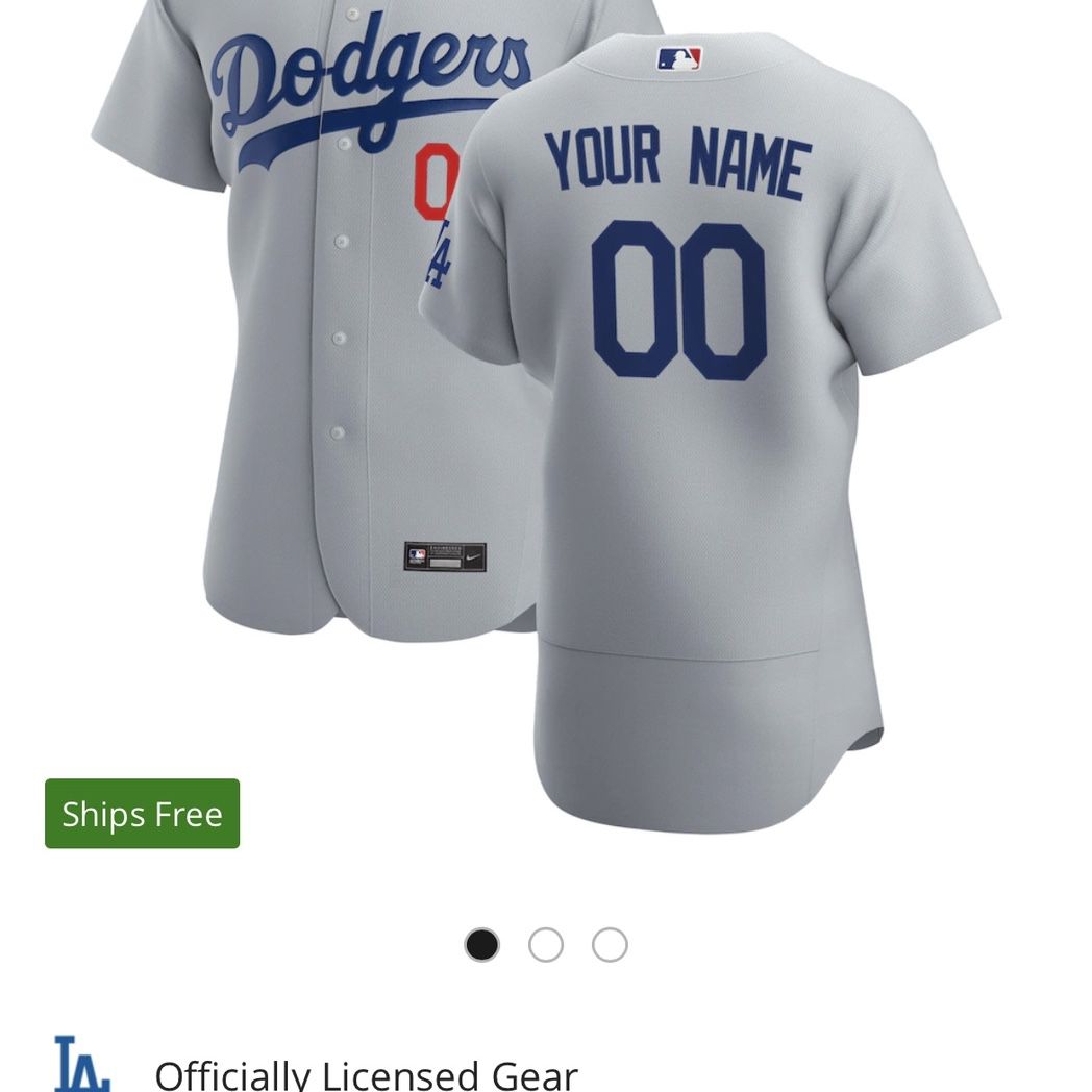 LA Dodgers Authentic Size 44 Custom Jersey for Sale in Whittier