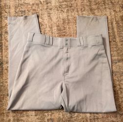 XL Men Majestic Athletic Grey Baseball Pants