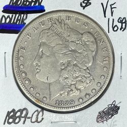 1889-CC MORGAN SILVER DOLLAR ~ VF ~NICE KEY DATE COIN~
