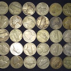 35% Silver Wartime Nickel Roll of 40