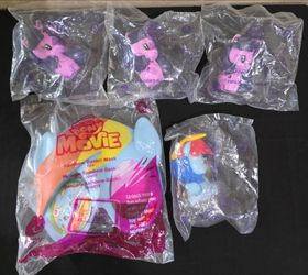 2016 & 2018 Lot of 5 My Little Pony Movie Rainbow Dash Twilight McDonalds HM