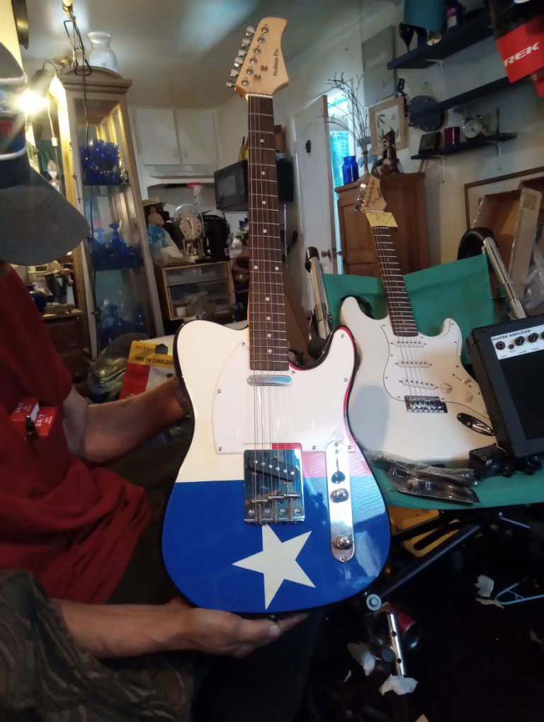 Steadman Pro Texas Flag Electric Guitar