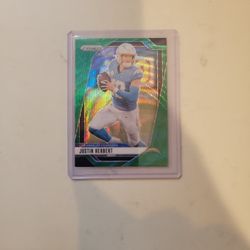 2024 Panini Prizm  - Justin Herbert Green Wave