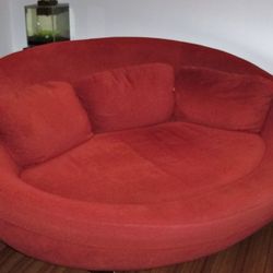 Red Oval Couch! 