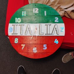 Homemade Hand Painted Italian Clock