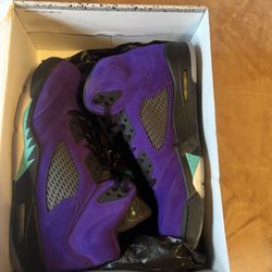 Jordan 5s Purple Emerald Sz 13 Like New 