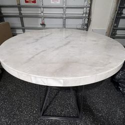 Round Marble Dinette Table 