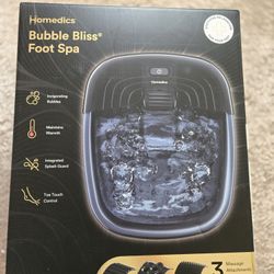 NEW Homedics Bubble Bliss Foot Spa - 3 Massage Attachments - $20