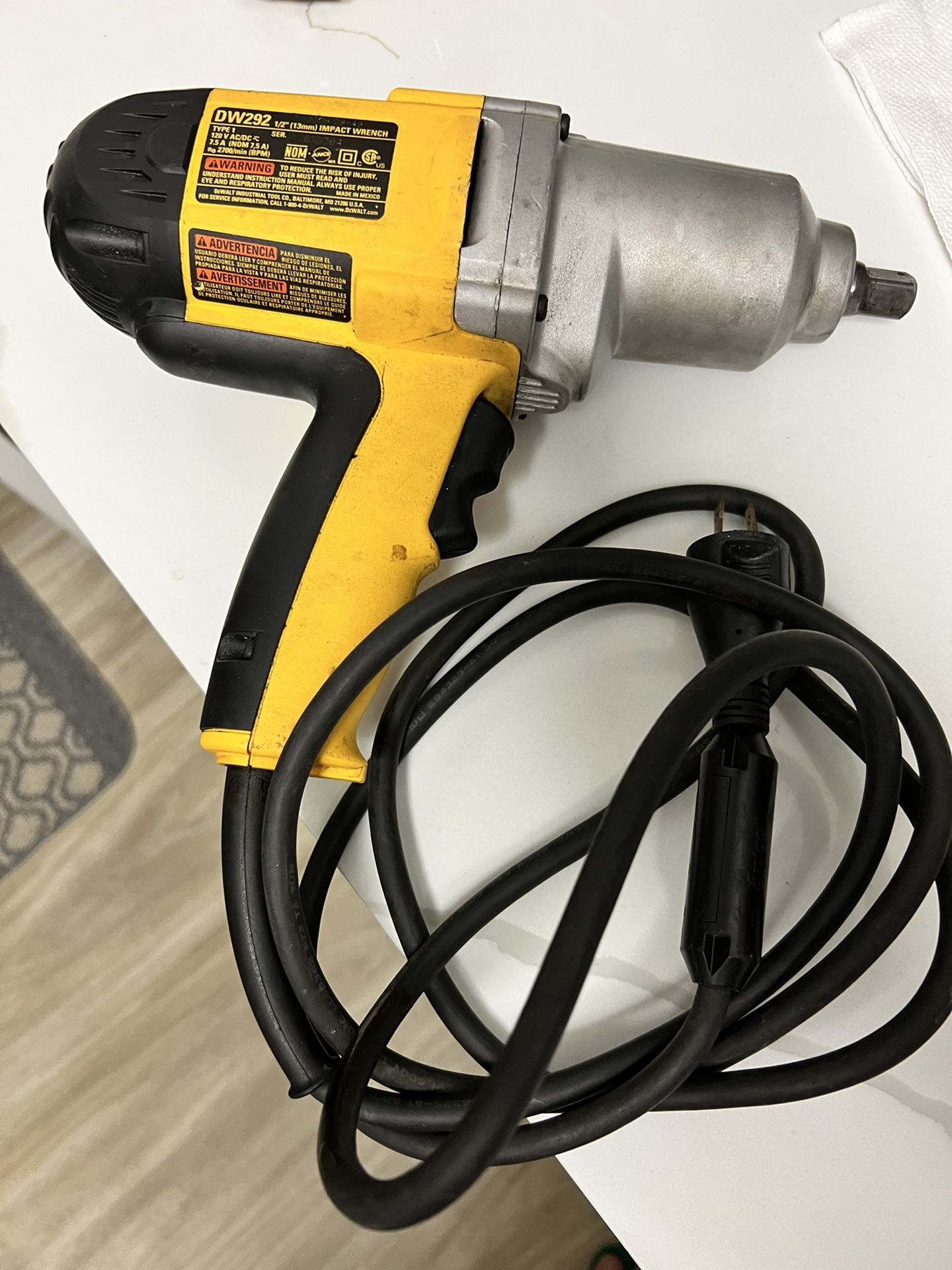 Dewalt Impact Wrench Electric DW292 1/2”
