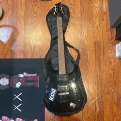 Black Electric Guitar 