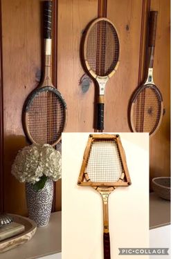 Vintage Wilson Mustang Tennis Racquet Speed Flex Fibre Face Strata Bow w/clamp❤️⬇️read DESCRIPTION