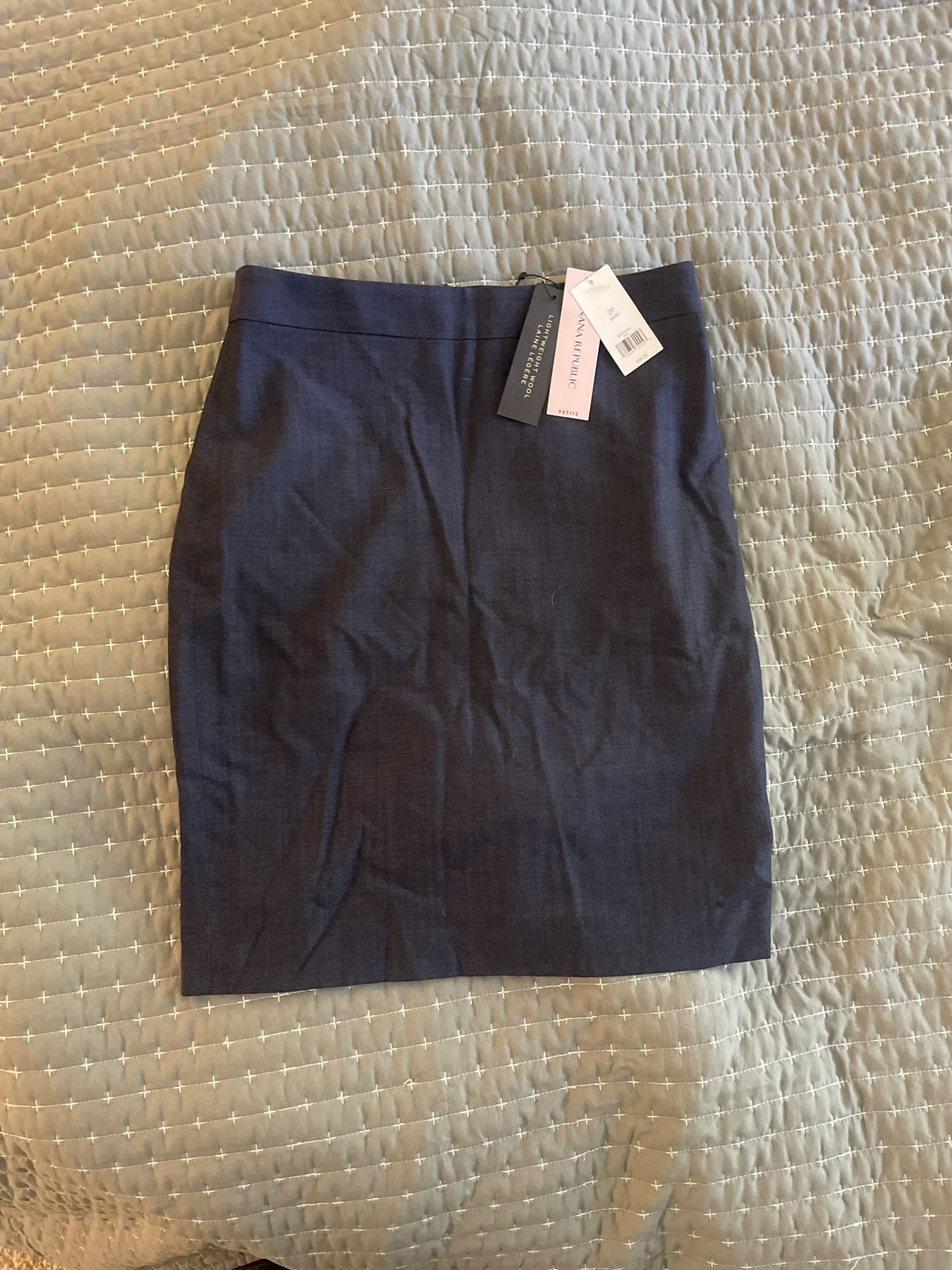 Banana Republic Petitie Blue Pencil Skirt