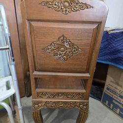 Vintage hand carved Balinese chair