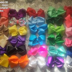 Moños Grandes De Dire tes Colores  