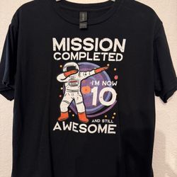 KIDS BIRTHDAY T SHIRT SIZE 10 L $3