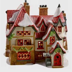 DEPT 56 NORTH POLE SERIES SANTA WORKSHOP Hand painted Porcelain Figurine - Vintage - 