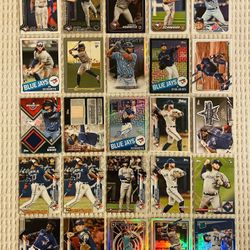 Toronto Blue Jays 45 Card Baseball Lot! Rookies, Prospects, Refractors, Prizms, Autographs, Memorabilia, Short Prints, Variations & More!