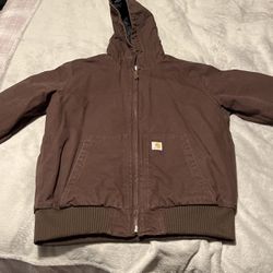Brown Carhartt Insulated Jacket LARGE