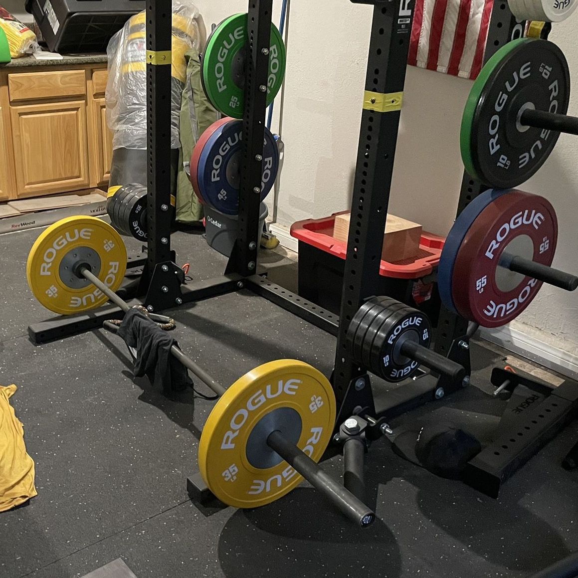 Rogue Fitness HR-2 Lifting / Squat Rack and Accessories for in Whittier, CA - OfferUp
