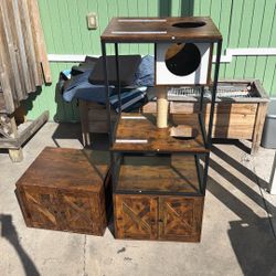 Casa Para Gatos Muy Bonita Y Buena 