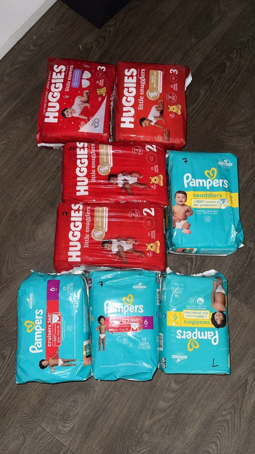 DISPOSABLE DIAPERS, Huggies N Palmiers
