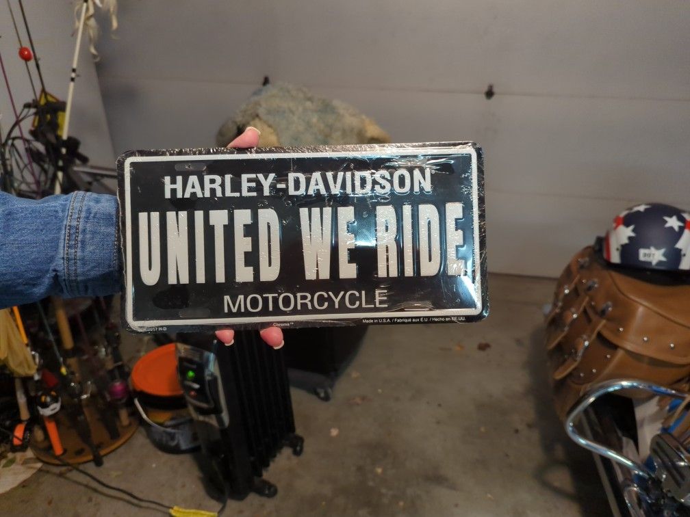 Harley Davidson License Plate