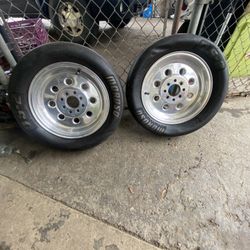 Weld Drag light Rims 4 Lug With Tires