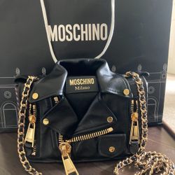 Moschino Leather Jacket Bag 