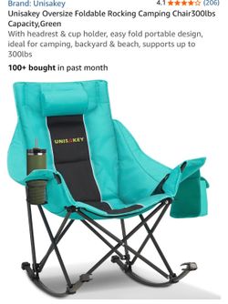 New rocking camping chair