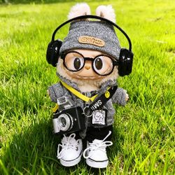 7 pcs Clothes Set For 17cm Doll Labubu(No Doll)
