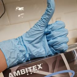 Blue Nitrile Gloves  8mil  10packs 