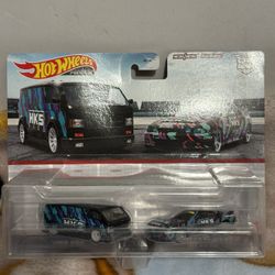 Hot Wheels Premium Hks Nissan Skyline R34 And Skyline Van 2 Pack