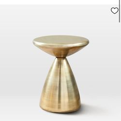 West Elm Brass Side Table (14.5”)