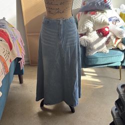 Denim Maxi Skirt