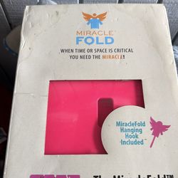 Pink laundry folder