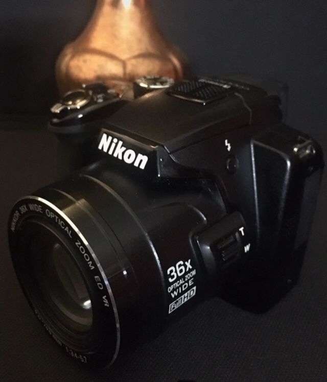 Nikon Coolpix P500 Black Digital Camera w/ 36x Optical Zoom