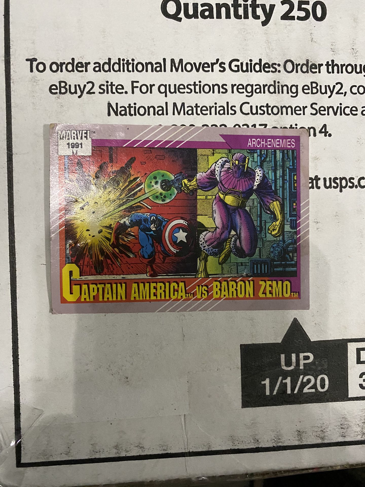 Captain America VsBaron Zemo Card