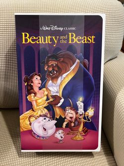 NEW SEALED - Beauty and the Beast - Disney Classic VHS Boxed Silk Touch Throw, 50"x70" Blanket