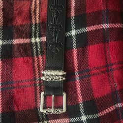 Black Chrome Hearts Belt