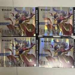 Magic: The Gathering - Final Fantasy Collector Booster Omega Box SEALED Lot Of 4