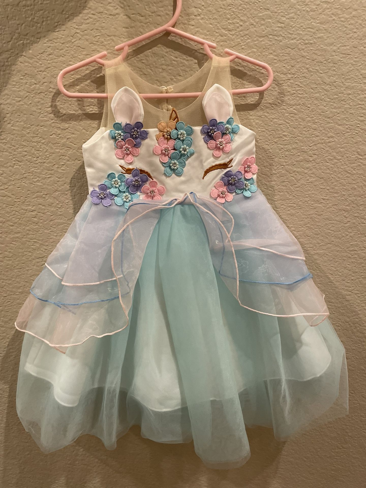 Girls Unicorn Dress 18 Months 