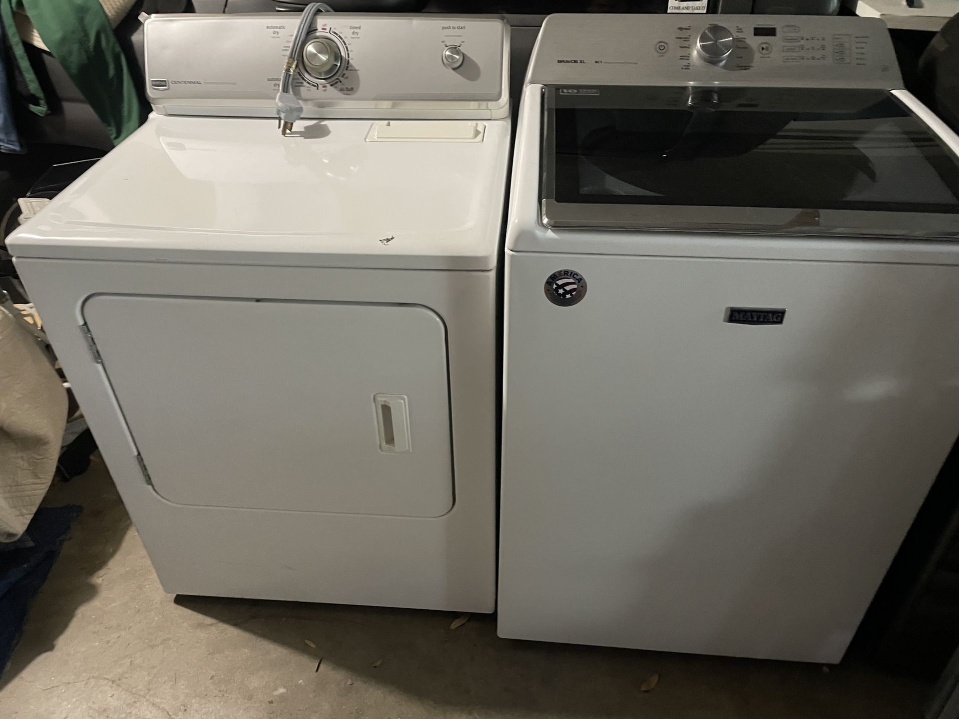 Washer and dryer