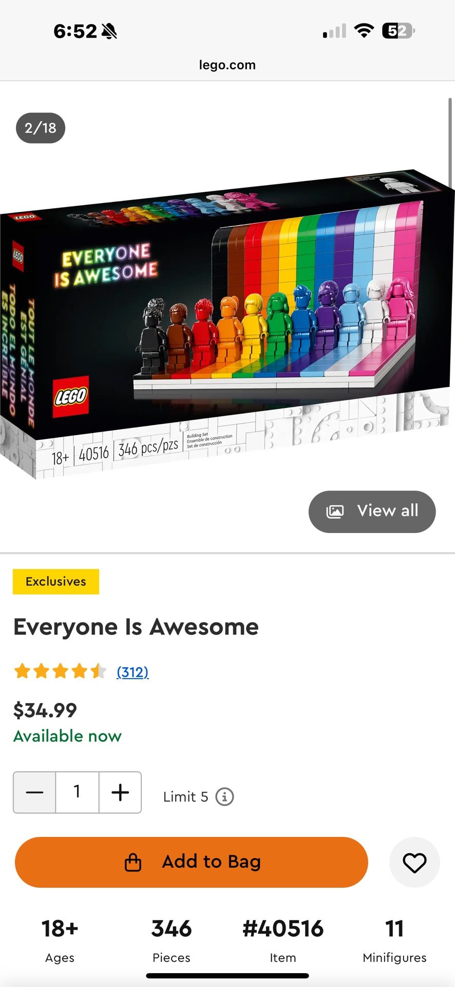 Lego Everyone Is Awesome