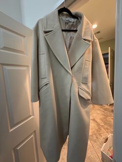 Zara cream color coat