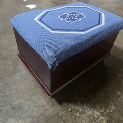 Rustic Wooden Storage Ottoman / Blanket Chest