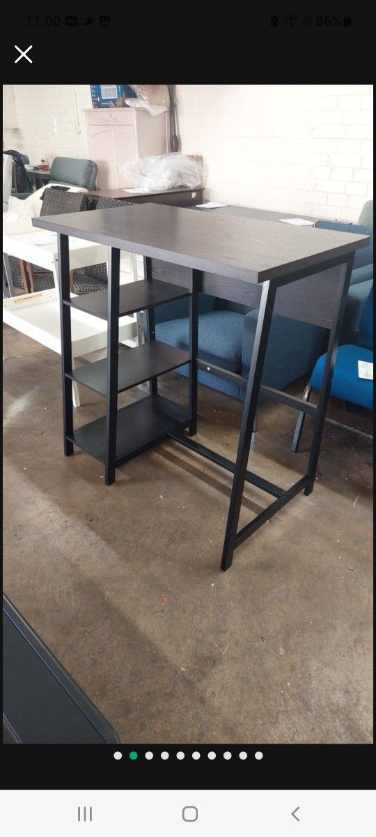 New Standing Desk Espresso Color $60 Firm Price See Pictures For Dimensions