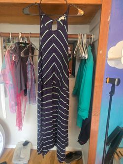 Blue Striped Dress