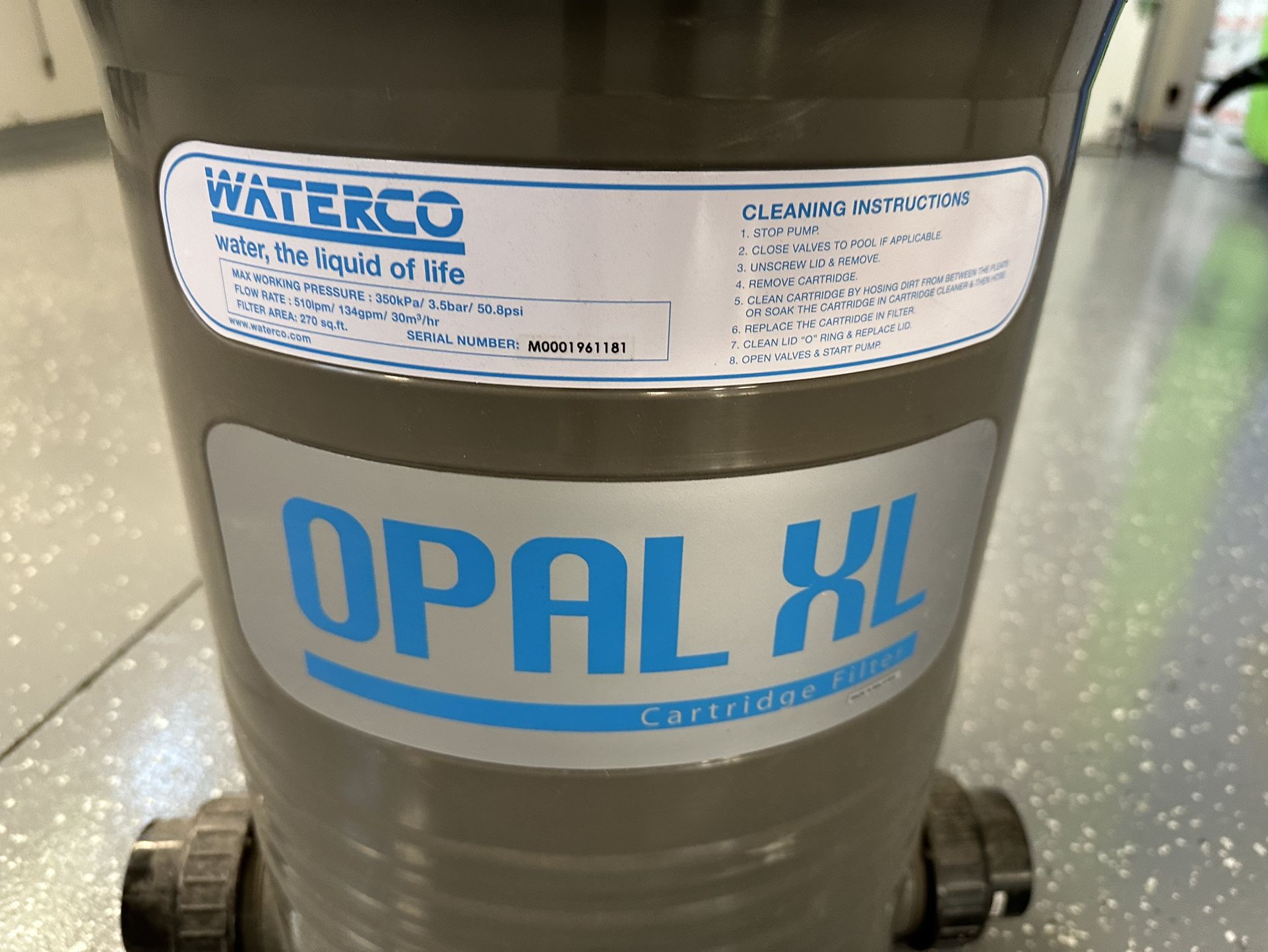 Waterco Opal 270 XL Water Filter
