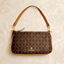 Nanette Lapore Crossbody Style Genuine & Faux Leather Logo Small Handbag NWOT