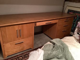 Solid wood custom desk